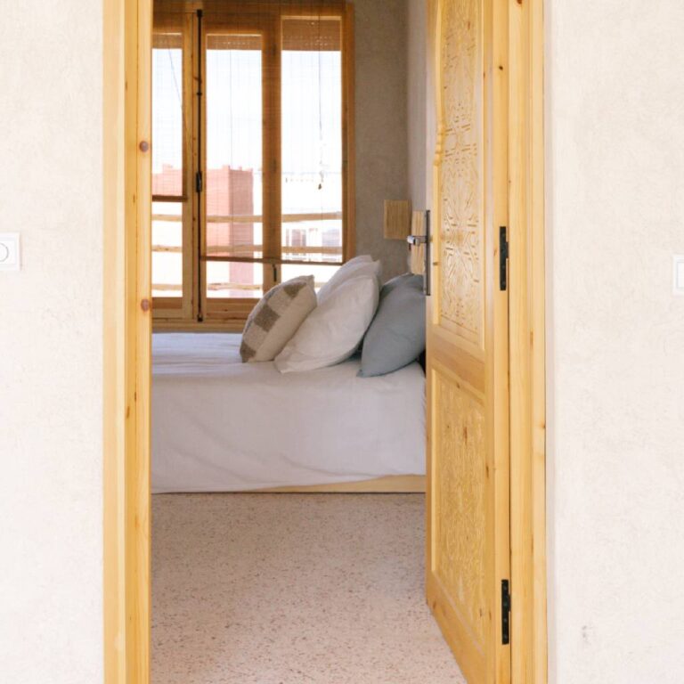 bright double room sea view B&B Tamraght Morocco