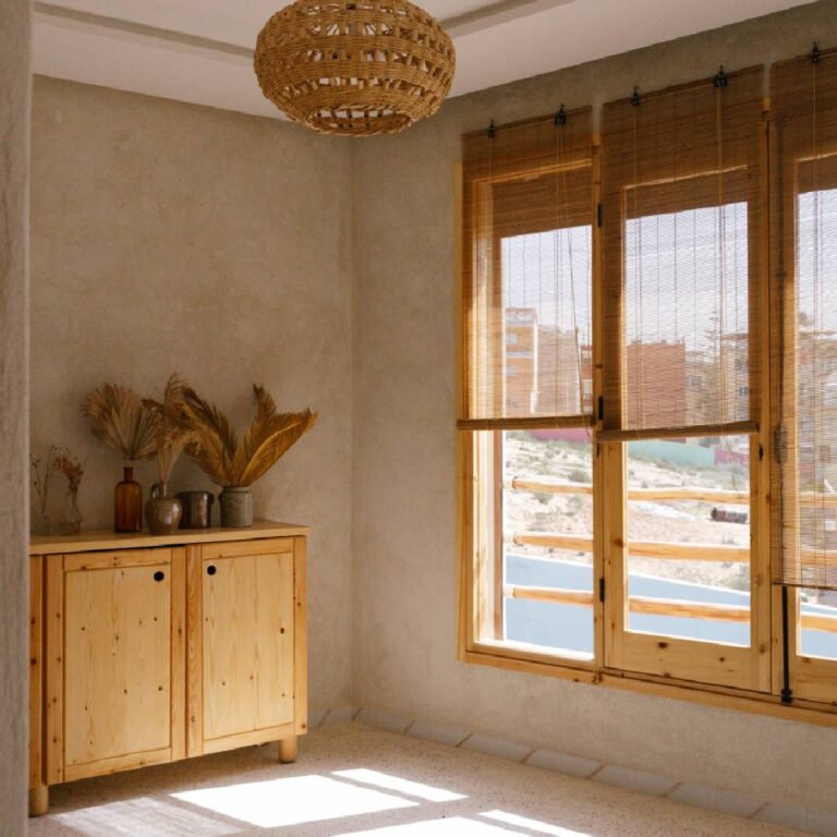 stylish interior boutique surf house Morocco