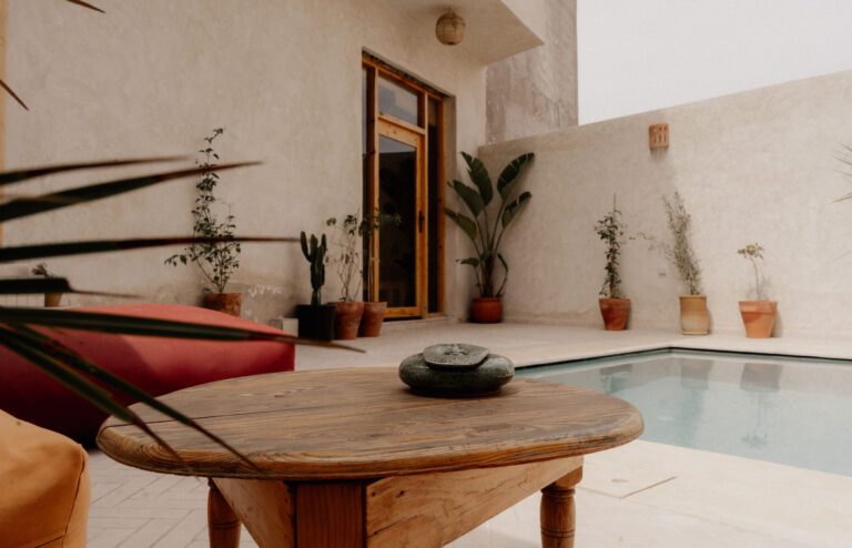 swimming pool surf house Taghazout Bay Morocco